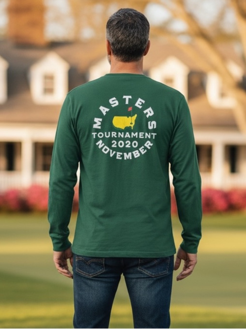 LS254 Men’s the masters long sleeve tournament golf T-shirt M ￼